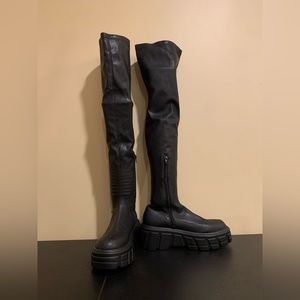 Public Desire Over the Knee Chunky Platform Boots